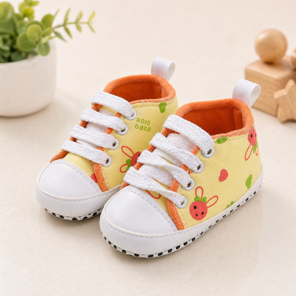 Cute Infant Sneakers – Soft Sole Anti-Slip Baby Shoes