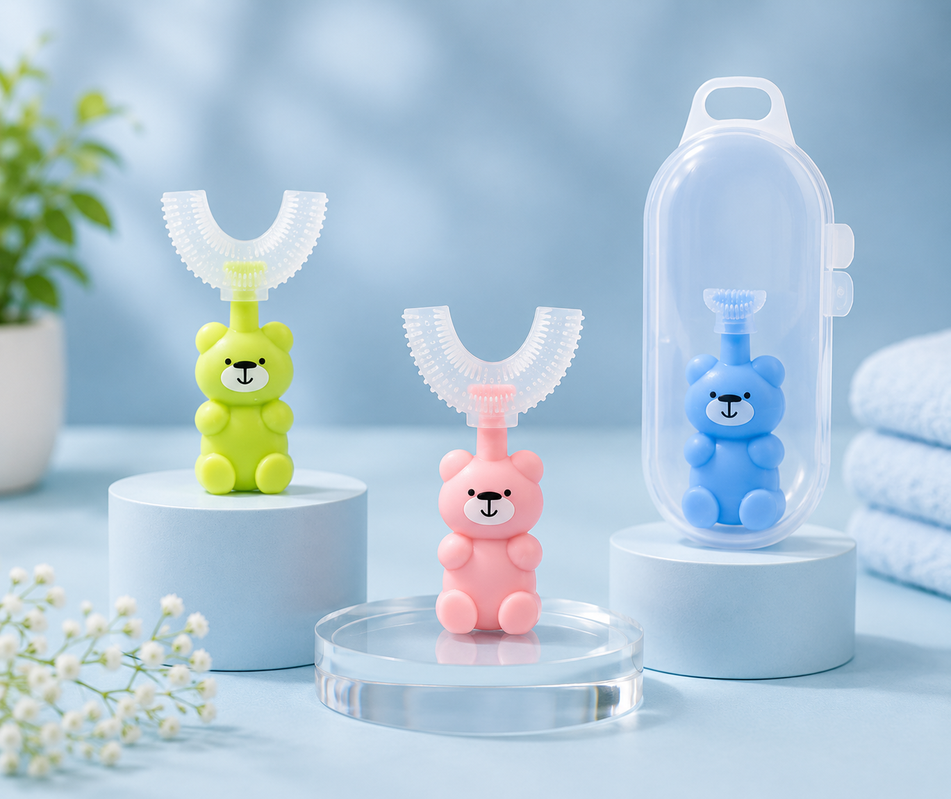 🍼 Baby Silicone Feeder & Teether Set – Safe, Gentle & Easy Feeding