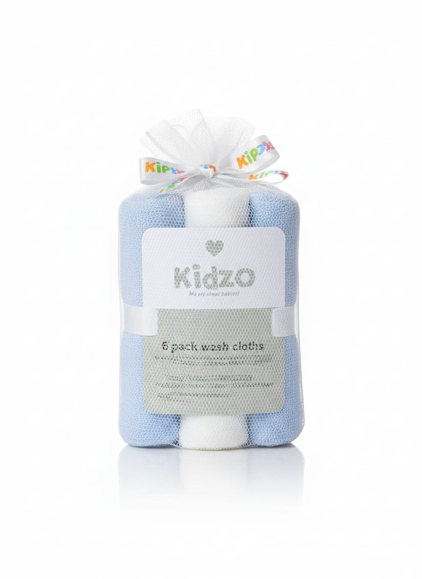 8-Piece Infant Baby Towel Set – Ultra Soft & Absorbent Newborn Bath Essentials Gift Set