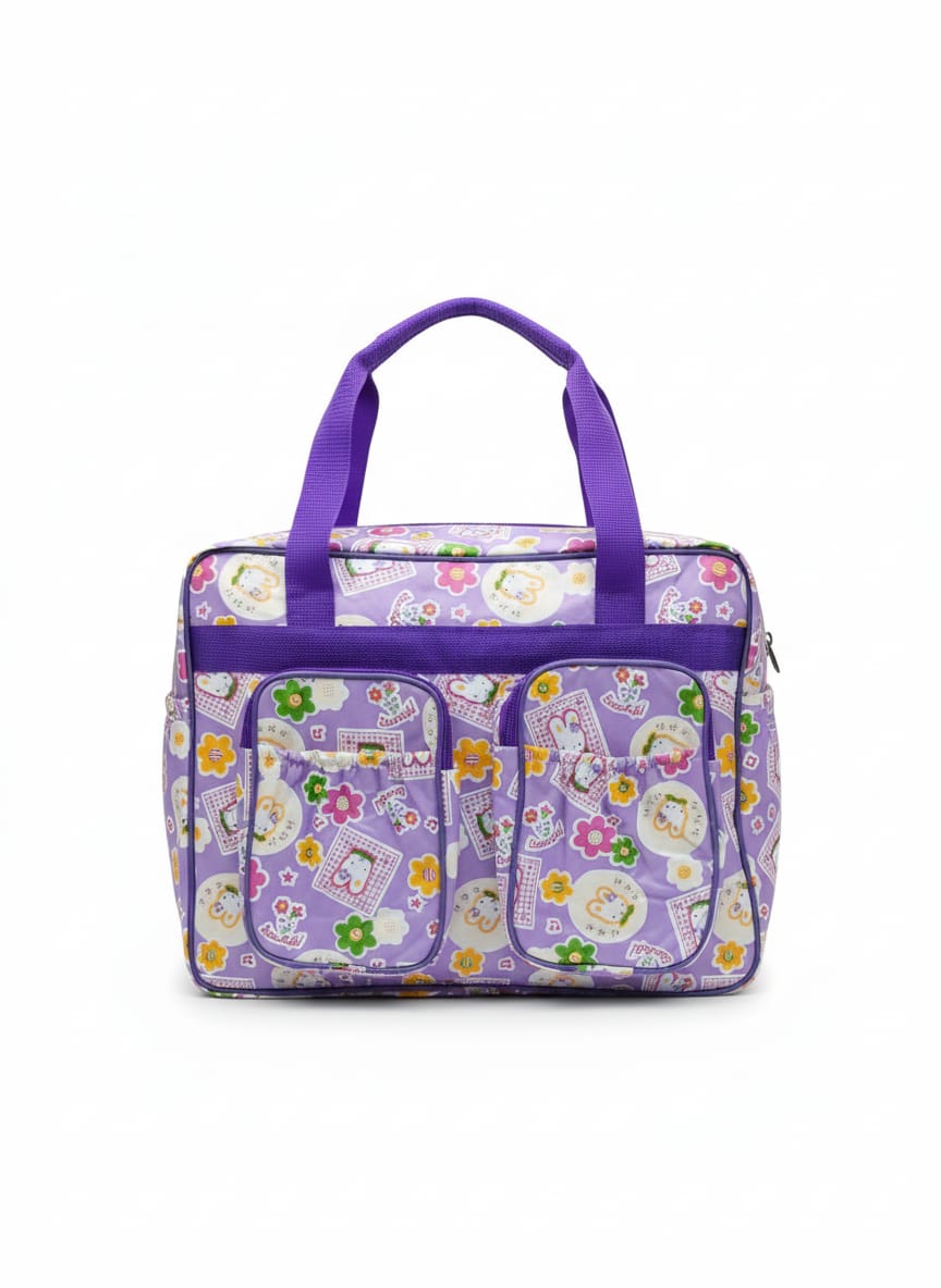 Cute Printed Kids Travel Bag – Multi Pocket Storage Bag