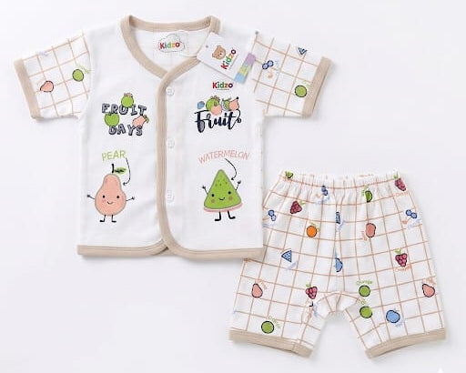 Fruit Friend & Shorts Set for Babies | Soft Cotton Summer Outfit (0-9 Months)
